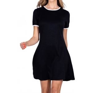 NEW FLYNN darcy dress in black/white